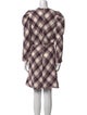 Veronica Beard Plaid Print Knee-Length Dress