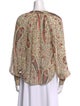 Veronica Beard Silk Paisley Print Blouse