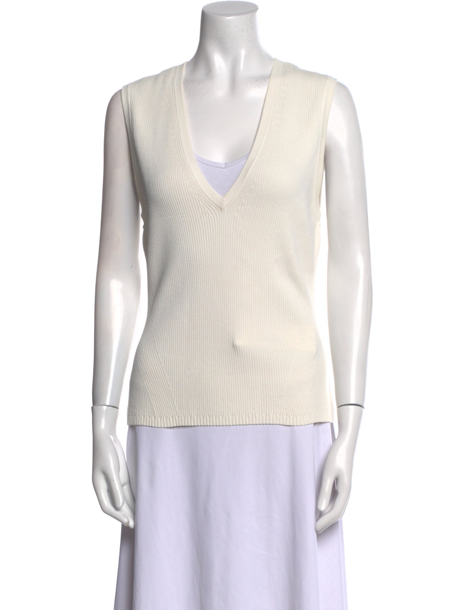 Veronica Beard V-Neck Sleeveless Top