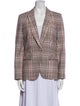 Veronica Beard Plaid Print Blazer