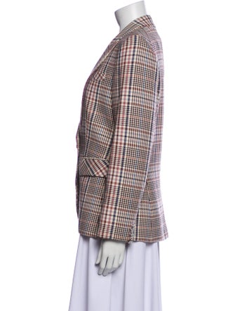 Veronica Beard Plaid Print Blazer