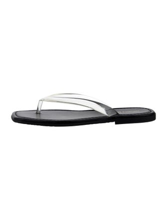 Veronica Beard Clea Leather Flip Flops