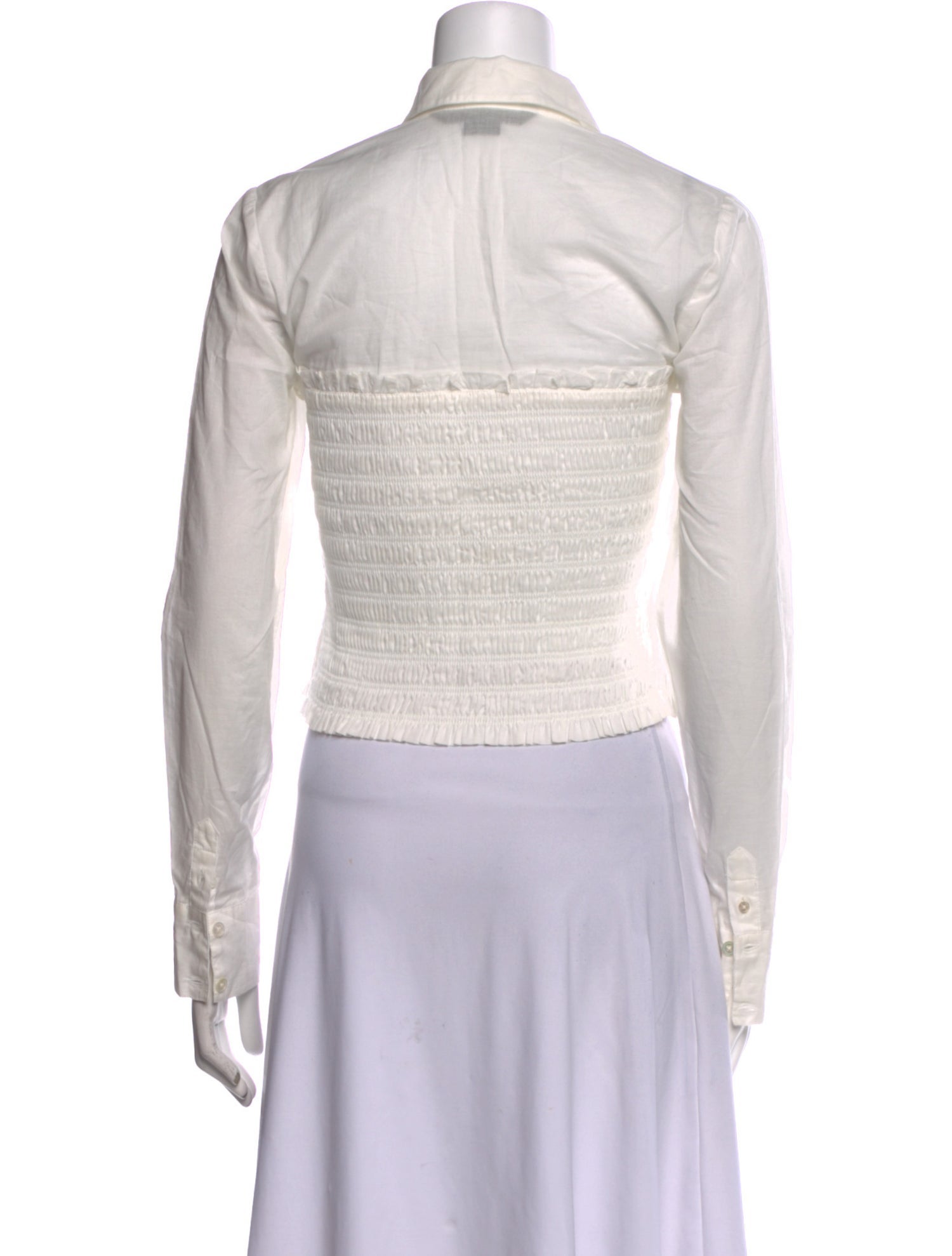 Veronica Beard Long Sleeve Crop Top