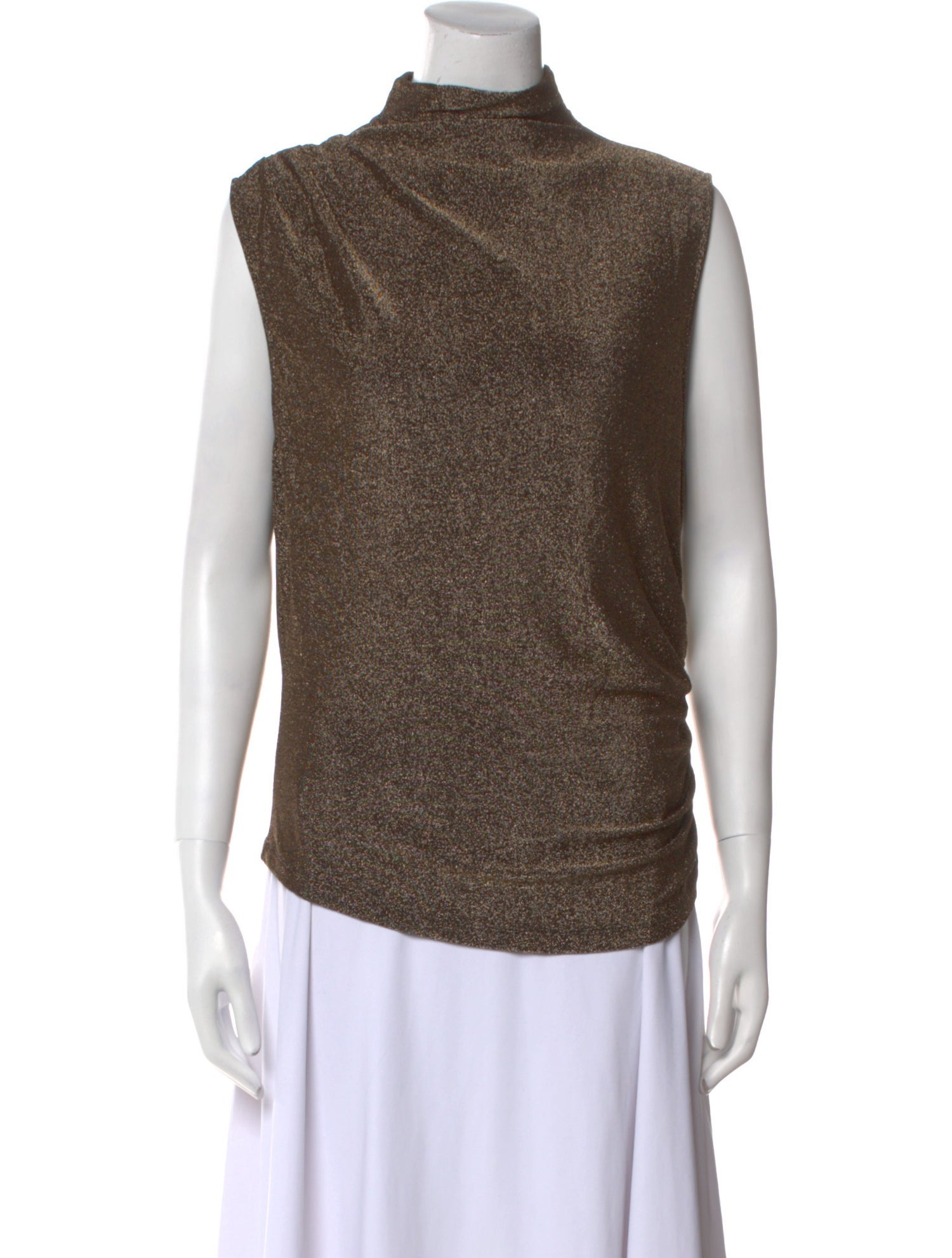Veronica Beard Cowl Neck Sleeveless Top