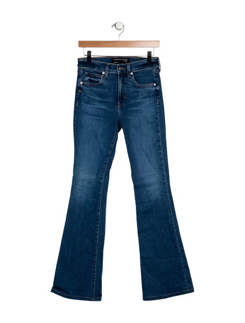 Veronica Beard Mid-Rise Wide Leg Jeans