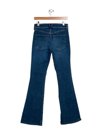 Veronica Beard Mid-Rise Wide Leg Jeans