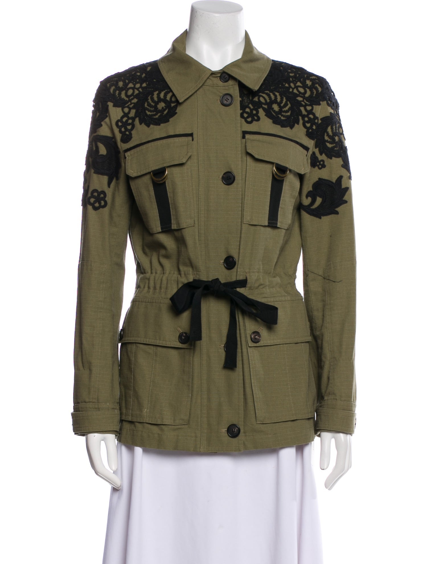 Veronica Beard Printed Utility Jacket