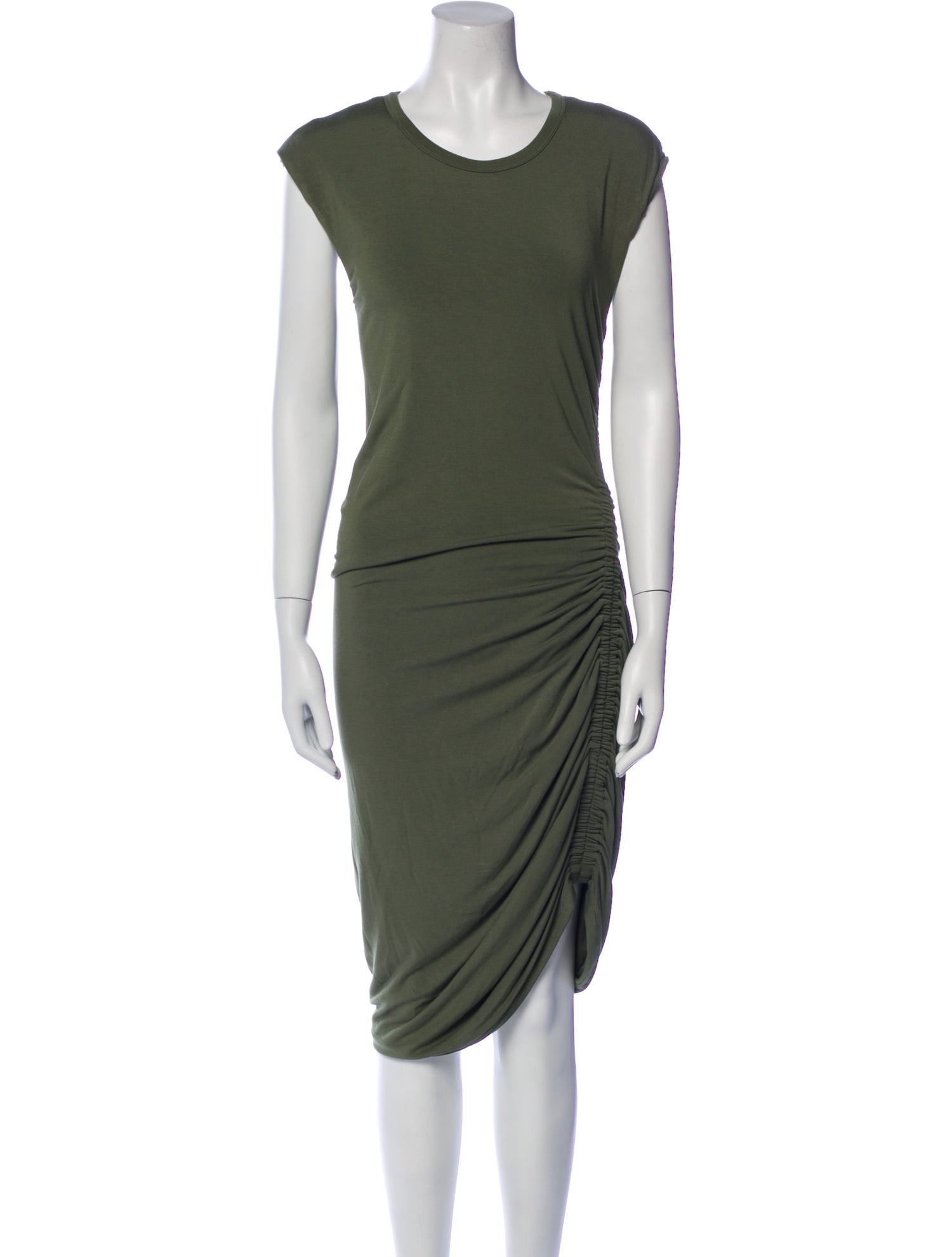 Veronica Beard Scoop Neck Midi Length Dress