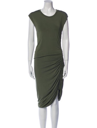 Veronica Beard Scoop Neck Midi Length Dress