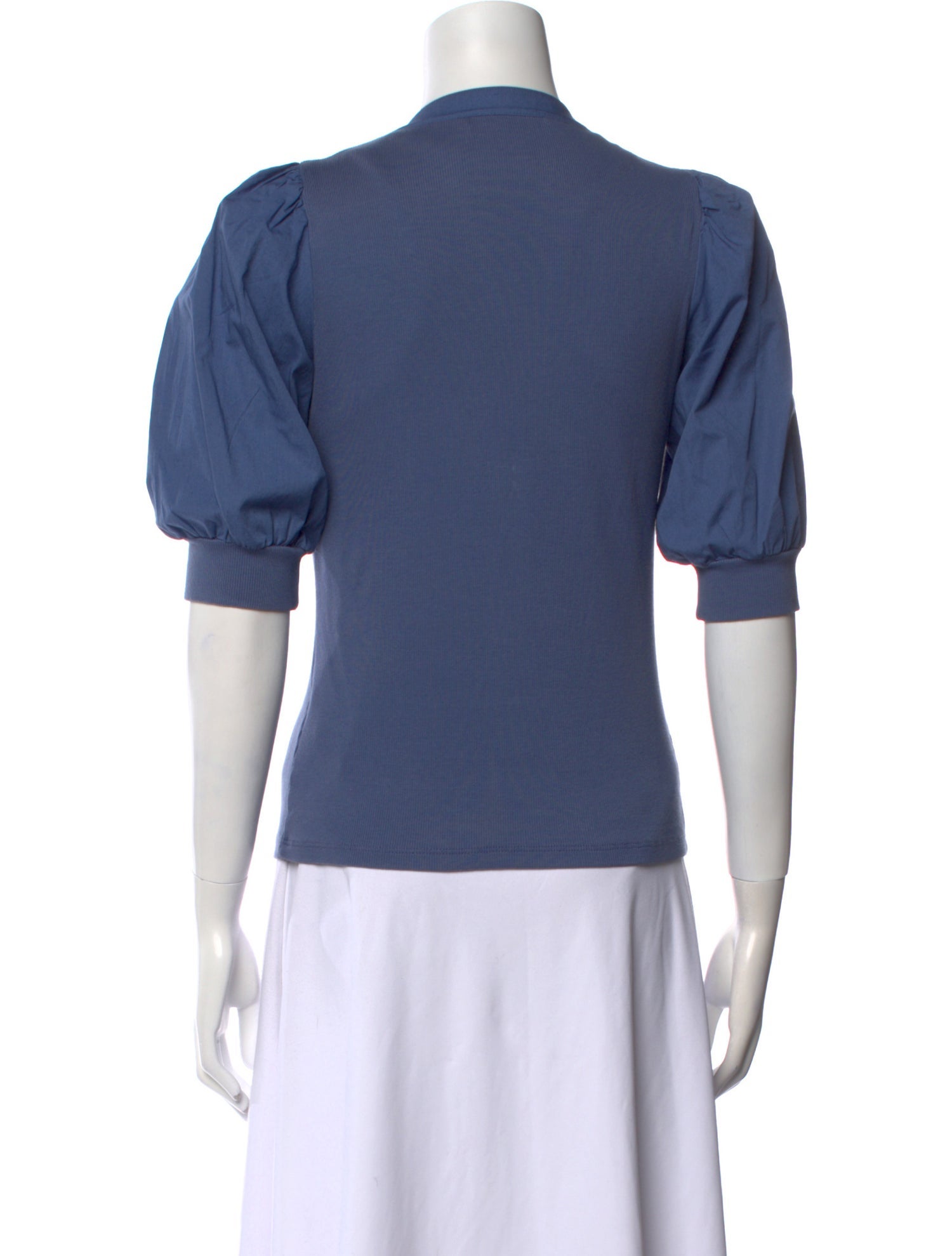 Veronica Beard V-Neck Three-Quarter Sleeve Polo