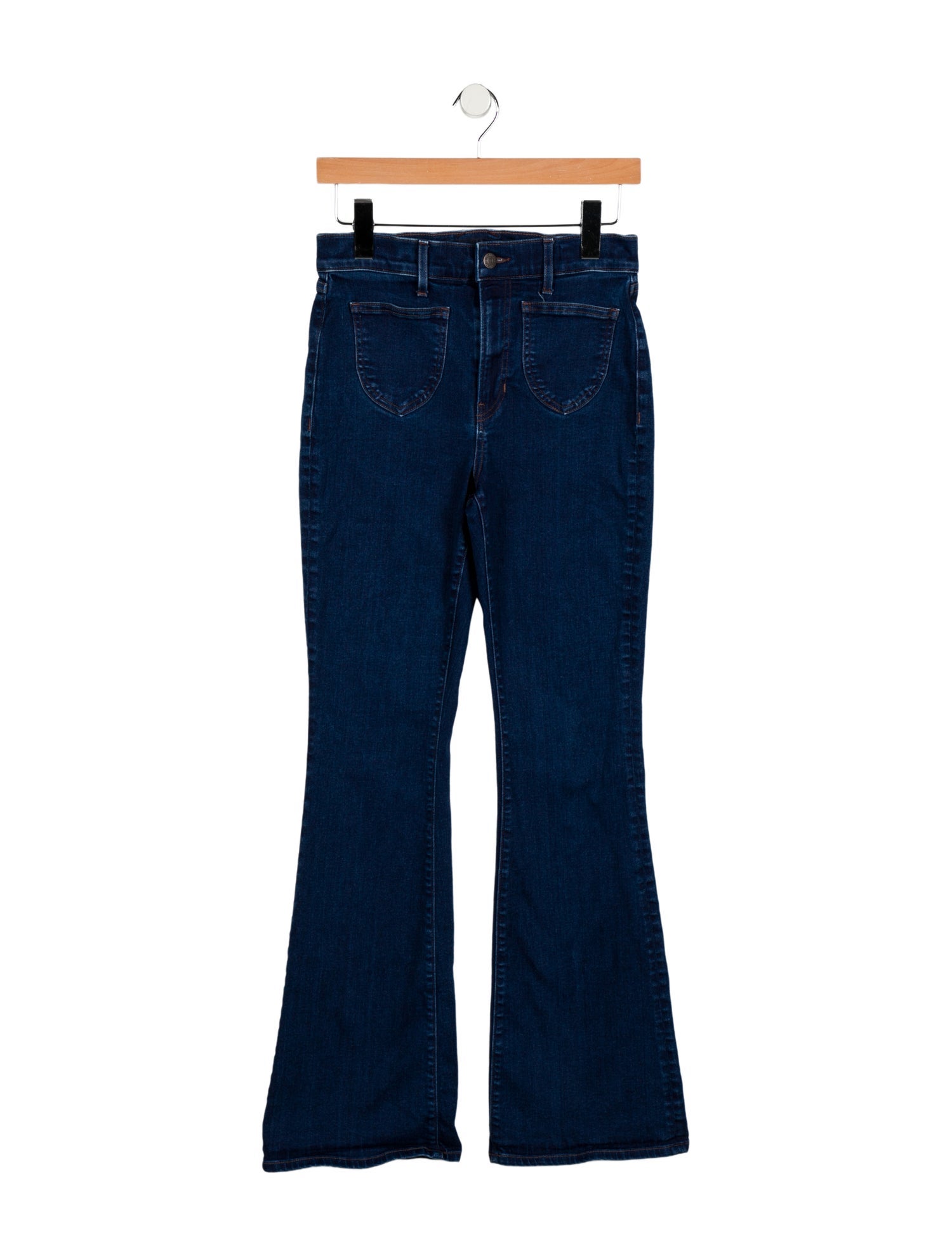 Veronica Beard Mid-Rise Wide Leg Jeans