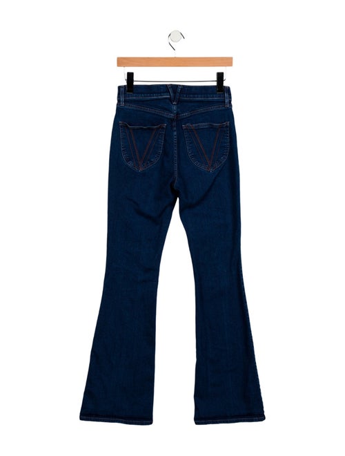 Veronica Beard Mid-Rise Wide Leg Jeans