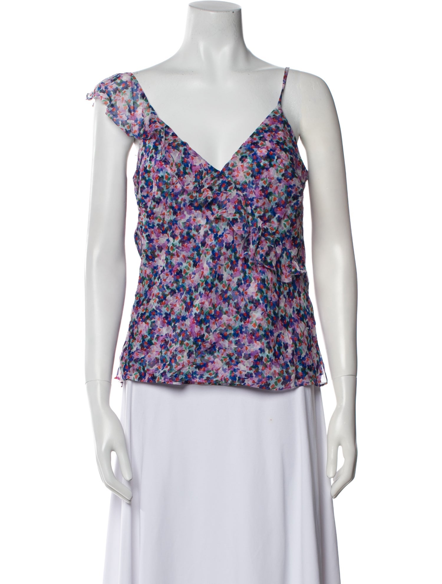 Veronica Beard Silk Floral Print Blouse