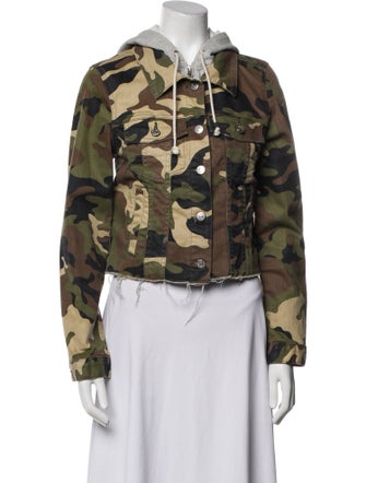 Veronica Beard Camouflage Print Utility Jacket