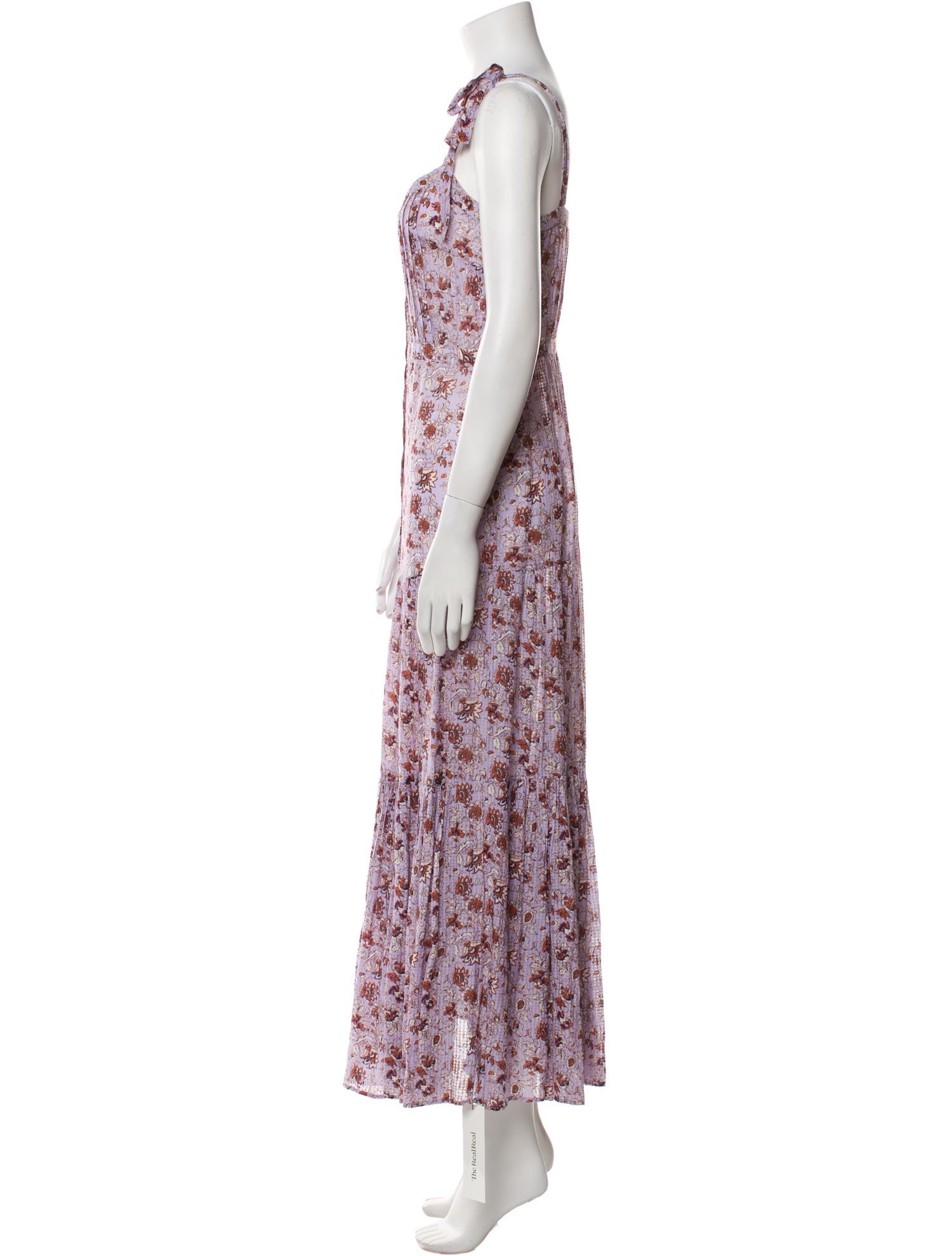 Veronica Beard Floral Print Long Dress