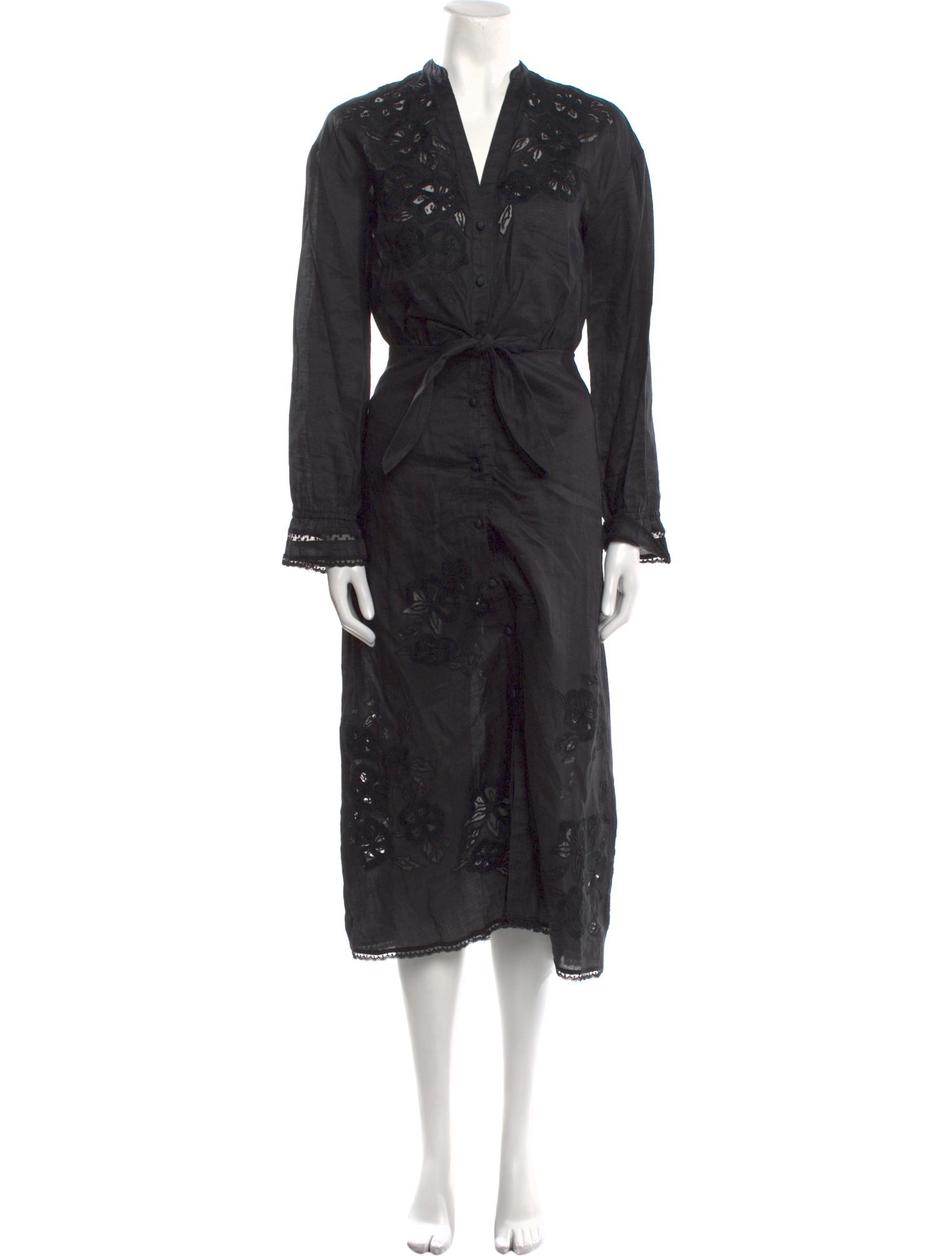 Veronica Beard V-Neck Long Dress