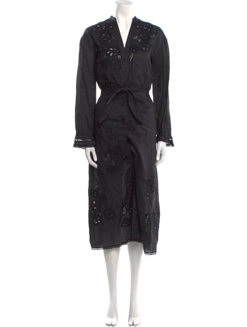 Veronica Beard V-Neck Long Dress