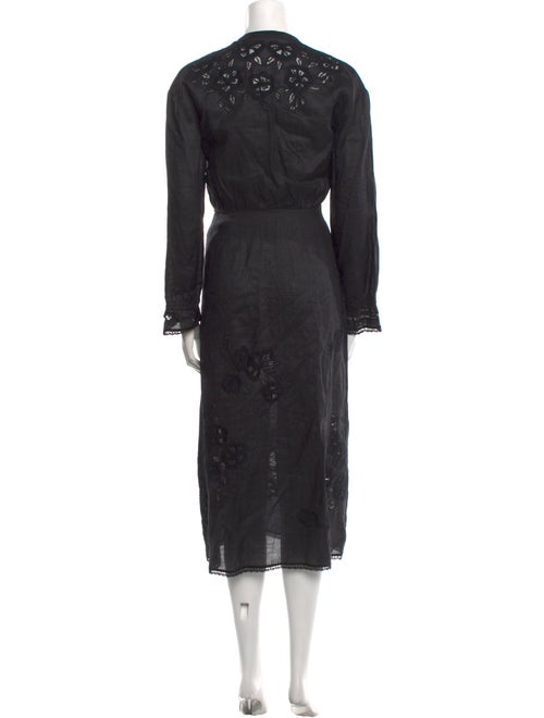 Veronica Beard V-Neck Long Dress