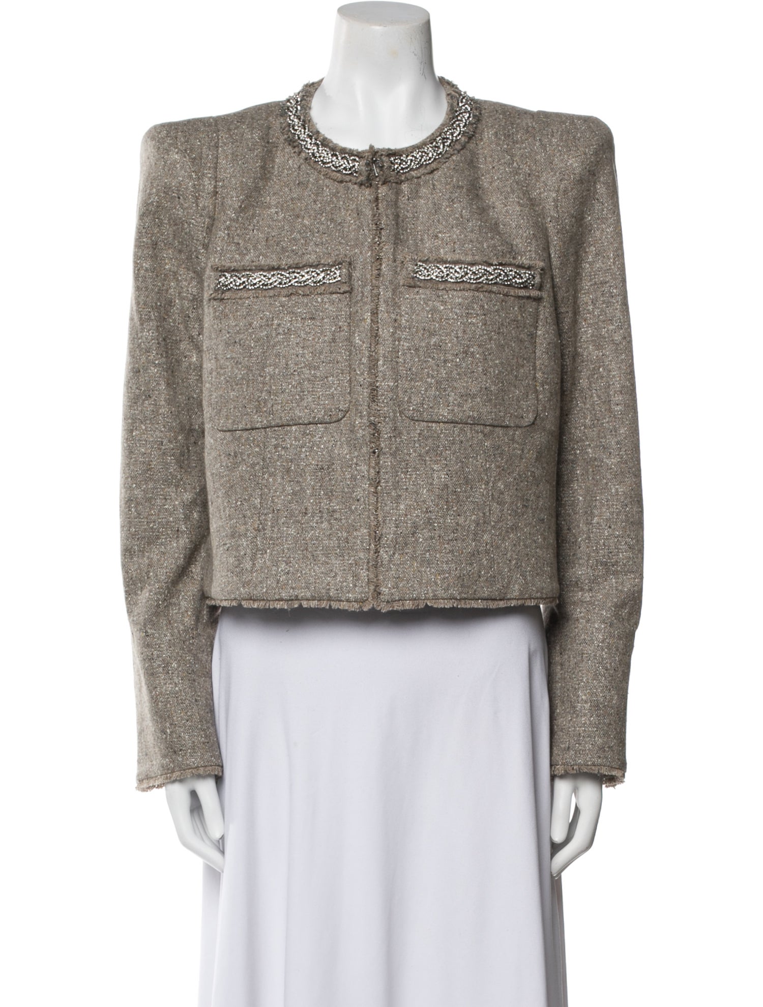 Veronica Beard Wool Tweed Pattern Jacket