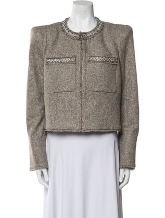 Veronica Beard Wool Tweed Pattern Jacket
