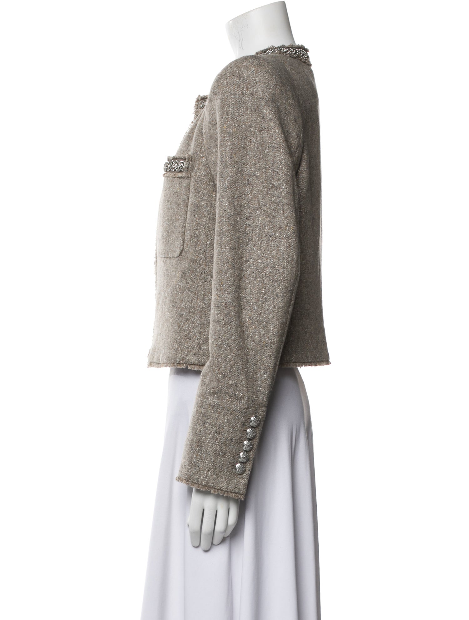 Veronica Beard Wool Tweed Pattern Jacket