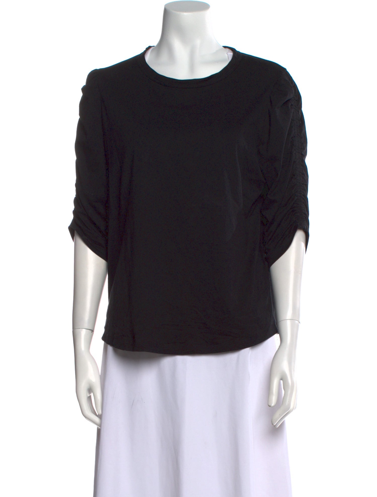 Veronica Beard Crew Neck Three-Quarter Sleeve T-Shirt