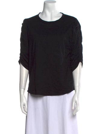 Veronica Beard Crew Neck Three-Quarter Sleeve T-Shirt