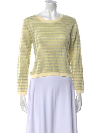 Veronica Beard Striped Scoop Neck Sweater