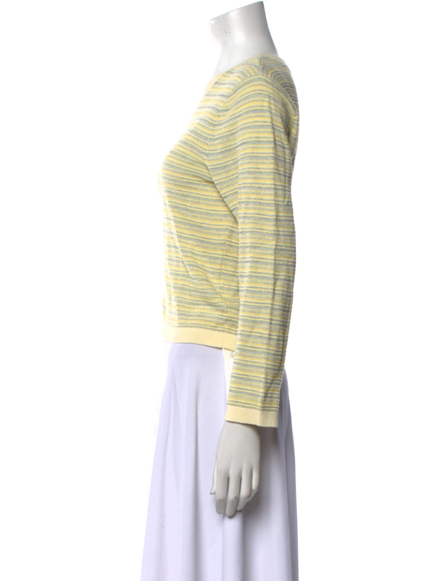 Veronica Beard Striped Scoop Neck Sweater