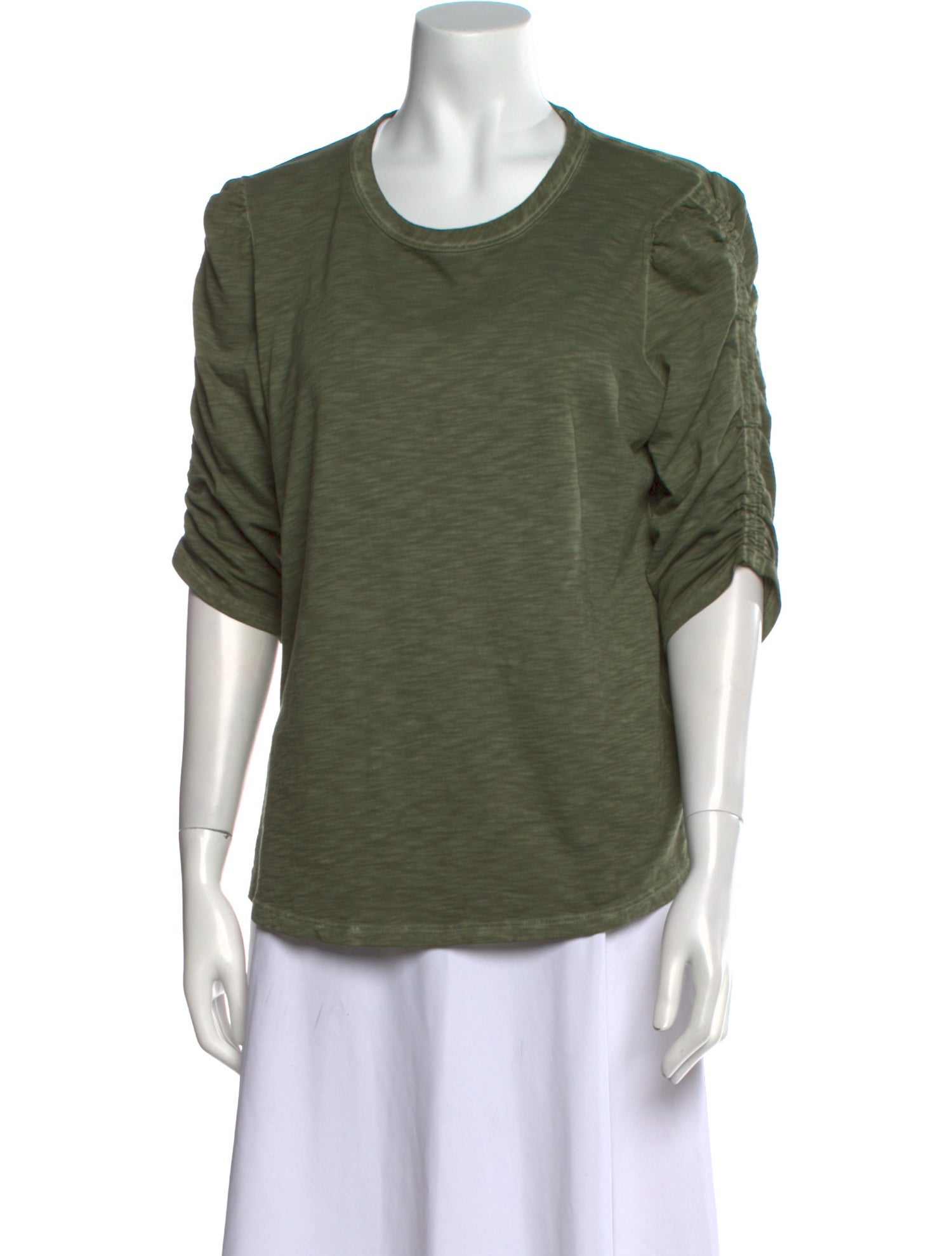 Veronica Beard Scoop Neck Short Sleeve T-Shirt