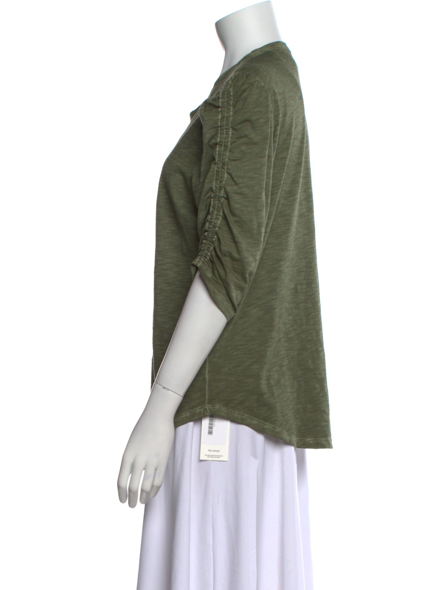 Veronica Beard Scoop Neck Short Sleeve T-Shirt