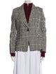 Veronica Beard Plaid Print Blazer