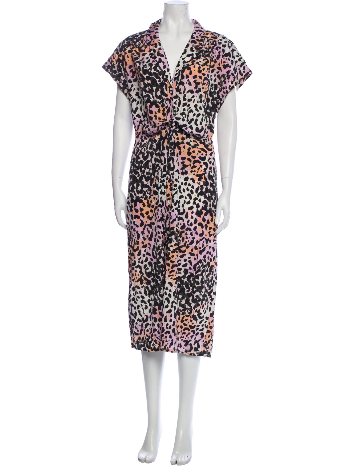 Veronica Beard Silk Animal Print Tunic