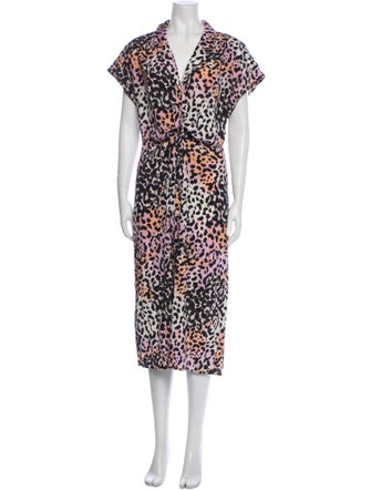 Veronica Beard Silk Animal Print Tunic