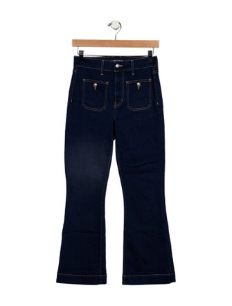 Veronica Beard High-Rise Wide Leg Jeans