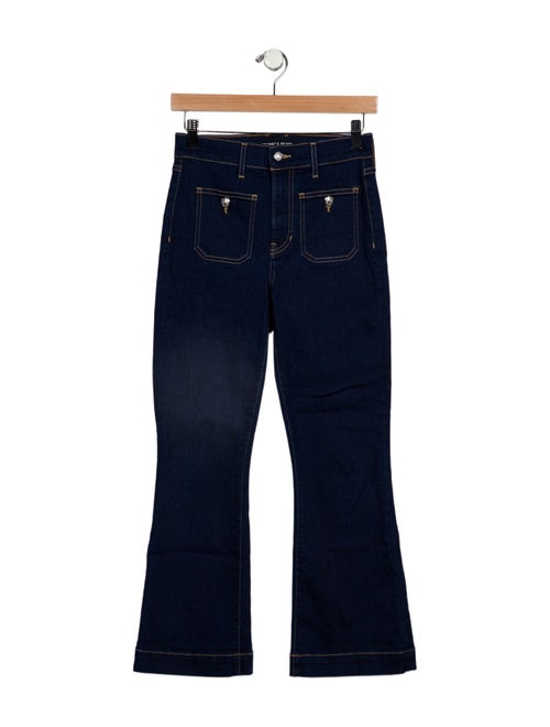 Veronica Beard High-Rise Wide Leg Jeans