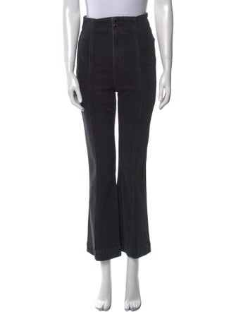 Veronica Beard High-Rise Wide Leg Jeans