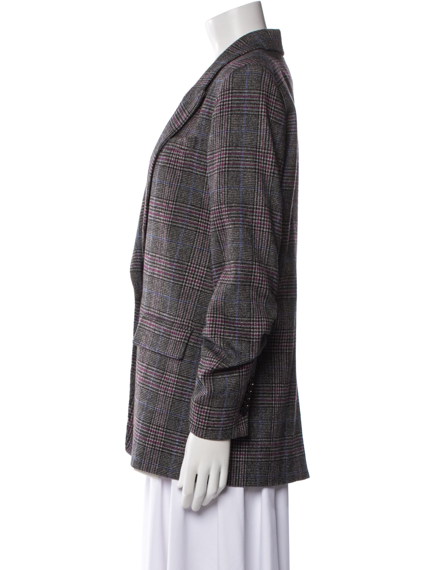 Veronica Beard Plaid Print Blazer