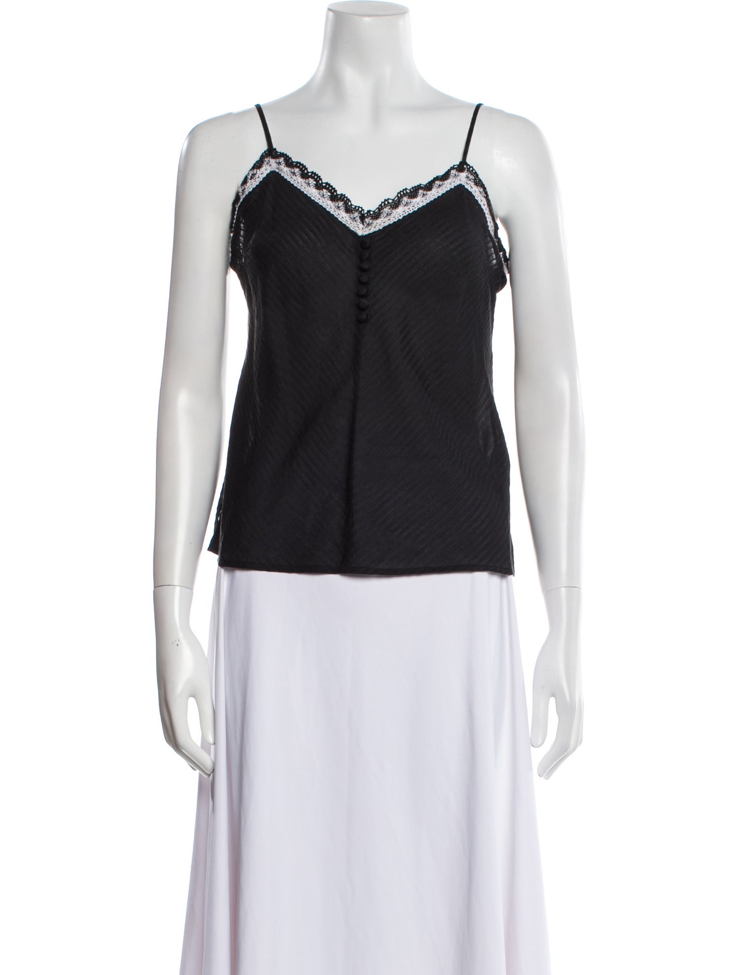 Veronica Beard Silk V-Neck Top