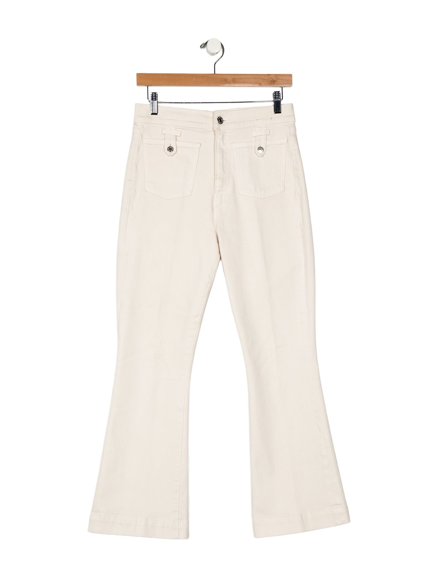 Veronica Beard High-Rise Wide Leg Jeans