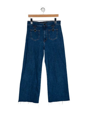 Veronica Beard High-Rise Wide Leg Jeans