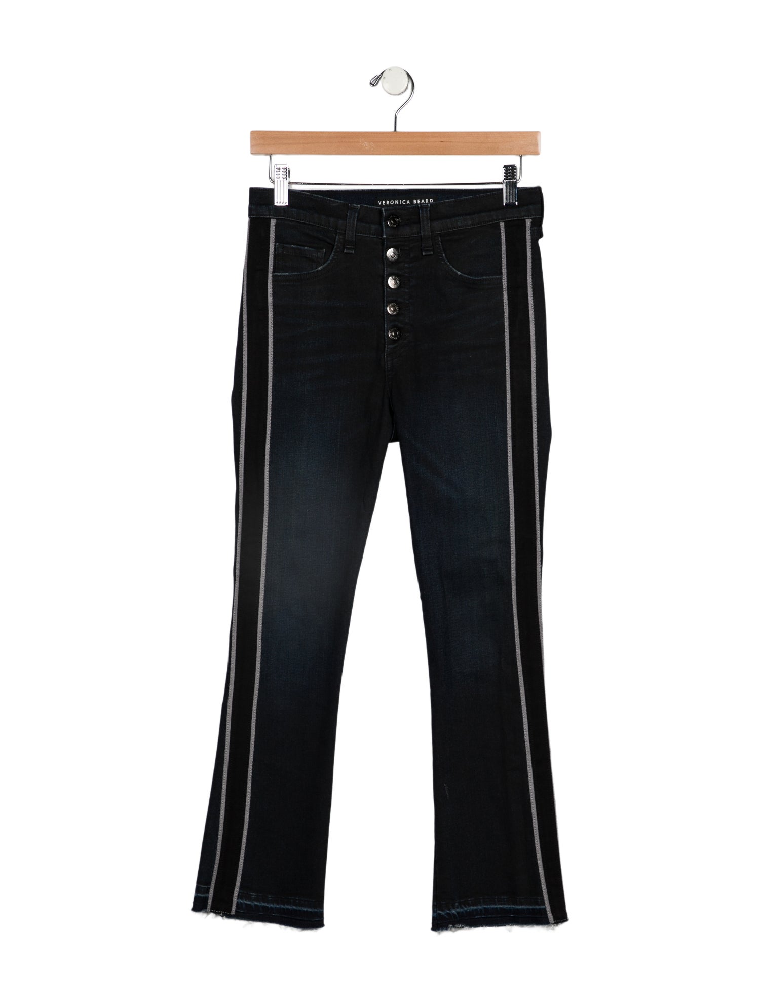 Veronica Beard Mid-Rise Straight Leg Jeans