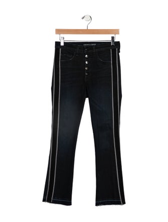 Veronica Beard Mid-Rise Straight Leg Jeans