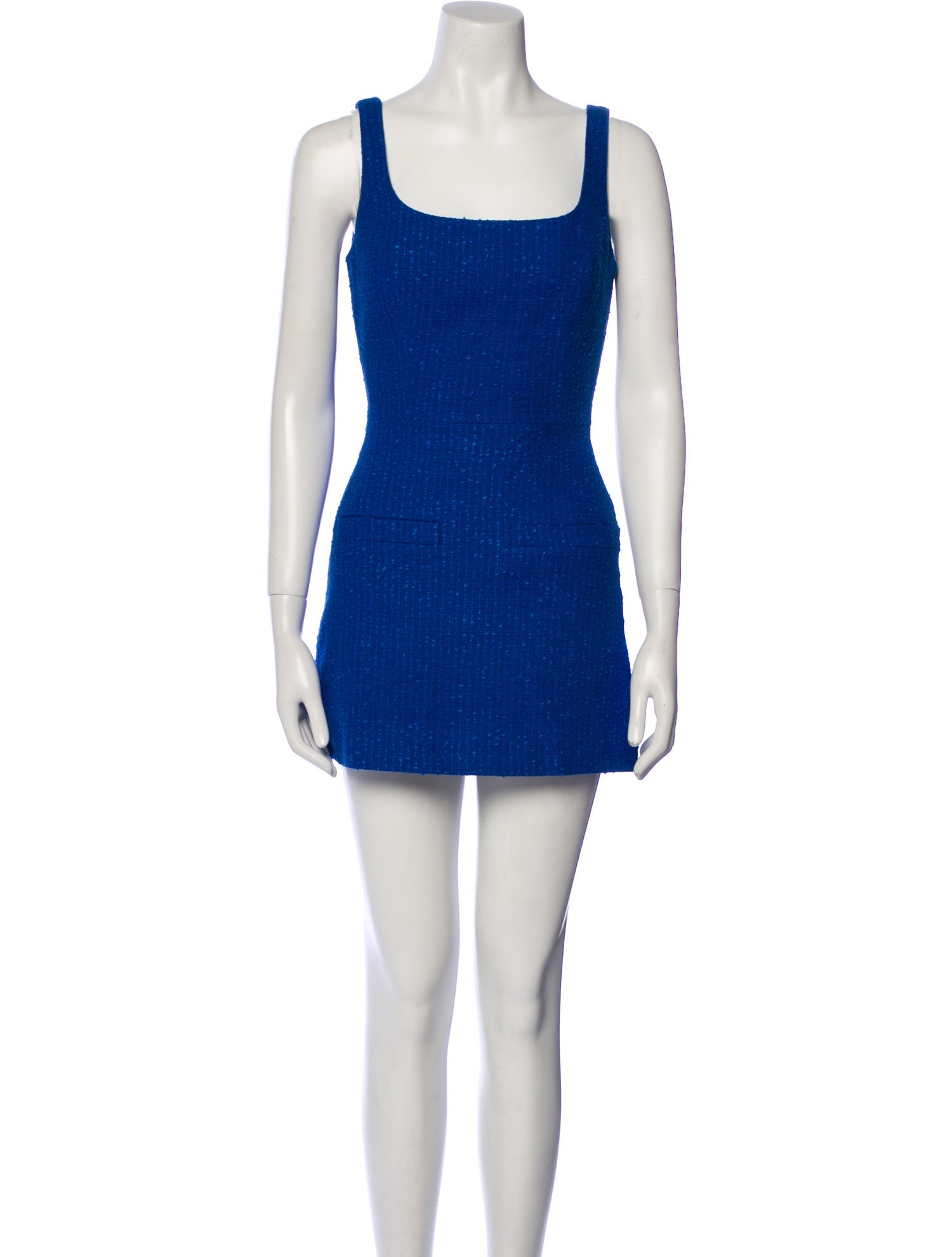 Veronica Beard Square Neckline Mini Dress