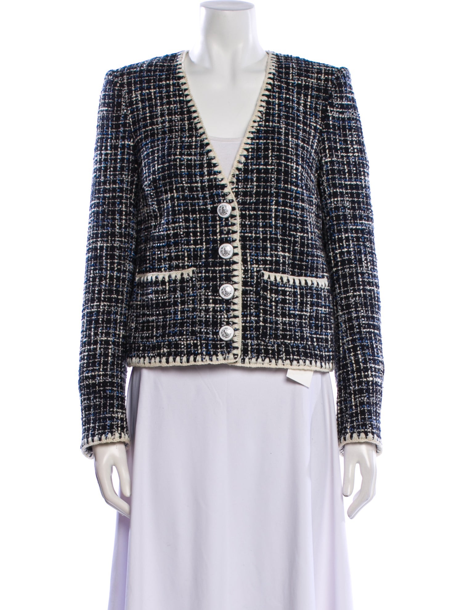 Veronica Beard Tweed Pattern Evening Jacket w/ Tags