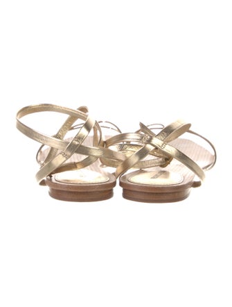 Veronica Beard Leather Gladiator Sandals