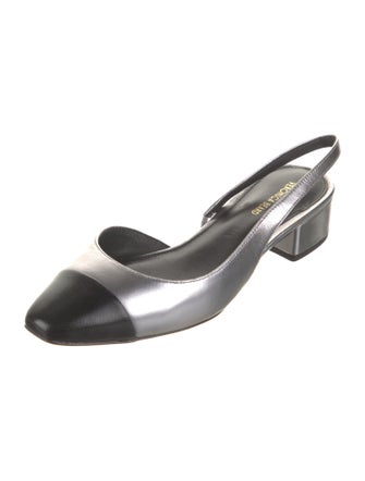 Veronica Beard Leather Slingback Pumps