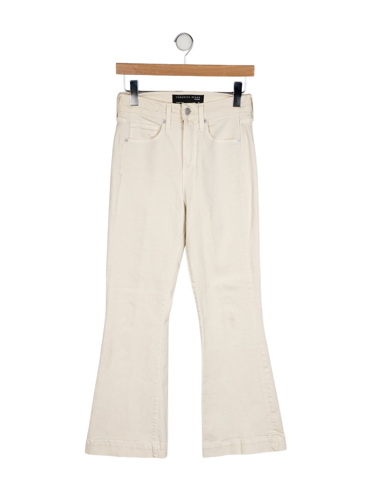 Veronica Beard High-Rise Wide Leg Jeans