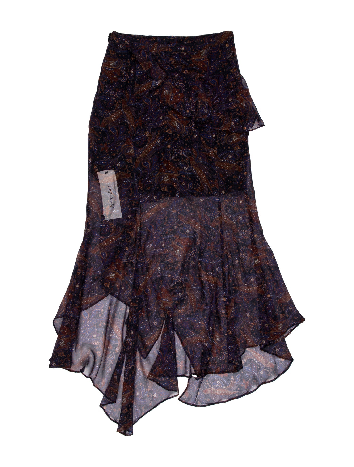 Veronica Beard Silk Midi Length Skirt