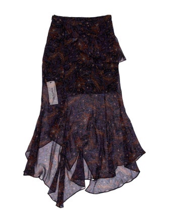 Veronica Beard Silk Midi Length Skirt